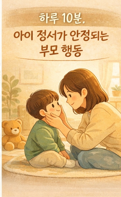아이의 마음을 만져주는 엄마의 모습